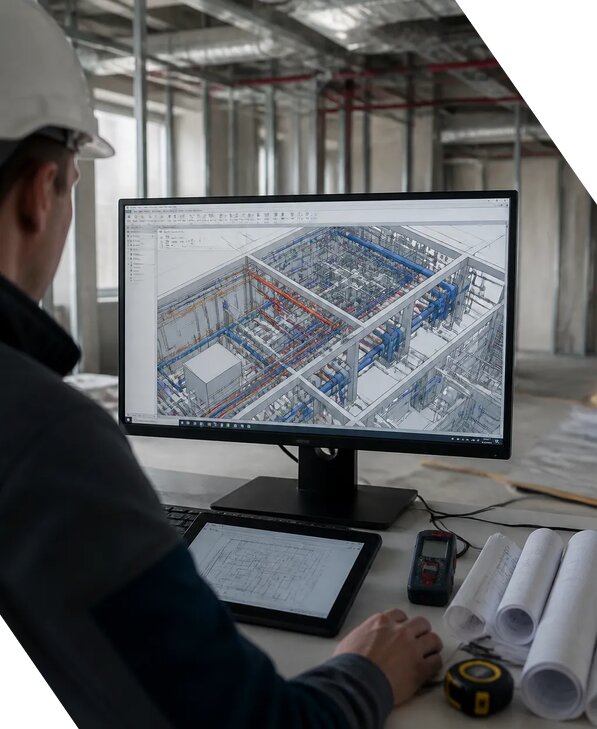 Создание BIM модели инженерных сетей для объектов в Кыштыме
